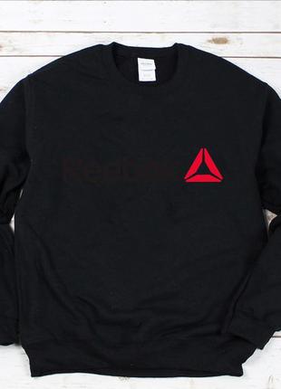 Женский осенний свитшот лонгслив кофта reebok рибок чёрный