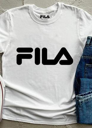 Чоловіча футболка fila біла філа