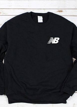 Женский осенний свитшот лонгслив кофта new balance нью беланс чёрный