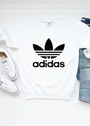 Жіночий світшот лонгслів кофта adidas адідас білий