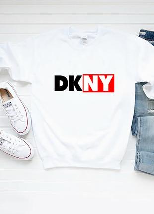 Женский свитшот лонгслив кофта dkny dkny белый