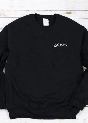 Жіночий осінній світшот лонгслів кофта asics асікс чорний