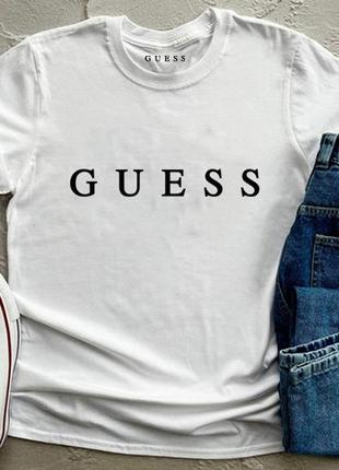 Мужская футболка guess гесс белая