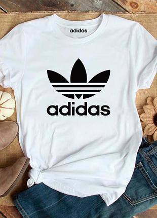 Жіноча футболка adidas біла адідас