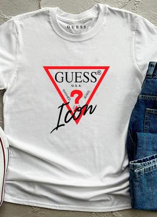 Мужская футболка guess гесс белая