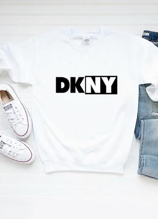 Женский свитшот лонгслив кофта dkny dkny белый