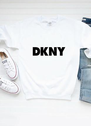 Женский свитшот лонгслив кофта dkny dkny белый