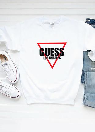 Женский свитшот лонгслив кофта guess гесс белый