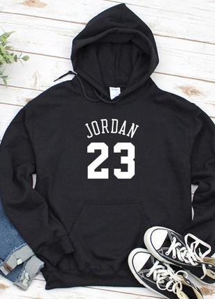Женский осенний худи кенгуру толстовка с капюшоном jordan джордан чёрный