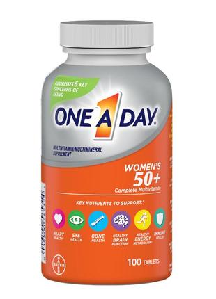 Витамины для женщин bayer one a day women's 50+ , сша 100 таблеток1 фото