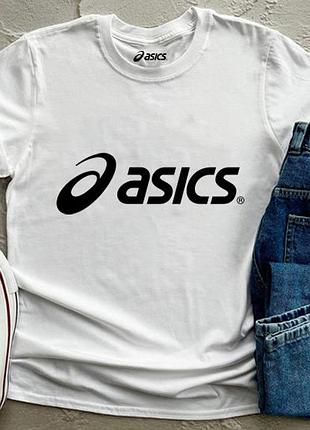 Мужская футболка asics асикс белая