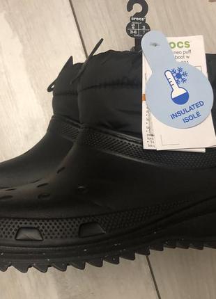 Новые женские crocs(39-40)зима