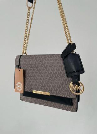 Женская  серая сумка с цепочкой через плечо michael kors 🆕 стильная сумка2 фото