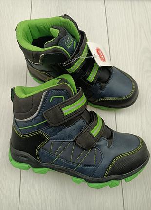 Термо ботинки-хайтопы на липучках 35р.