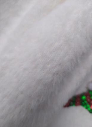 Тёплый рождественский,новогодний свитер травка8 фото