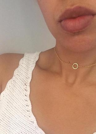 Ожерелье колье ka206 ланцюжок подвеска чокер карма цепочка кольцопрекрасный подарок