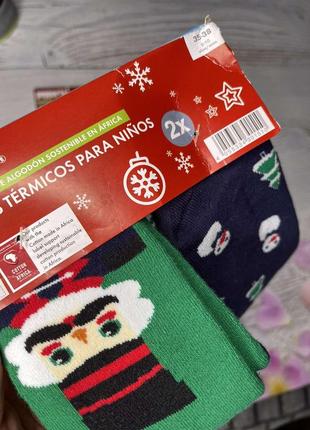 Новорічні махрові термошкарпетки, pepperts3 фото