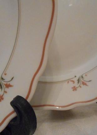 Красивые старинные тарелки - 4 шт фарфор marburg германия №350(4)3 фото