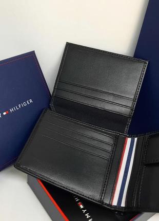 Мужской кошелек tommy hilfiger черный / портмоне / подарок на новый год парню / брату / папе / мужу3 фото