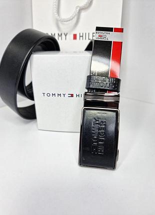 Ремінь шкіряний брендовий чорний