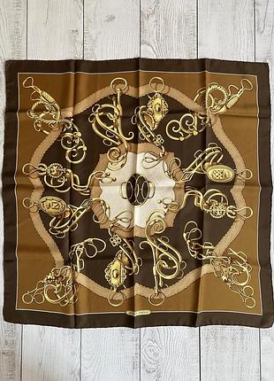 Hermes вінтажна шовкова хустка