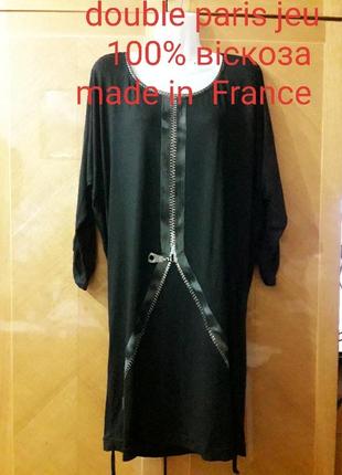 Брендова  100% віскоза  стильна сукня  р.t3  від double paris jeu  made in  france1 фото