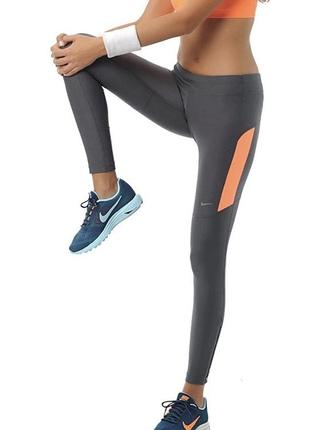Компрессионные термо штаны nike pro combat женские спортивные лосины тайтсы леггинсы для спорта бега зала фитнеса беговые найк