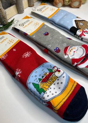 Детские новогодние носки фирма bross турция3 фото