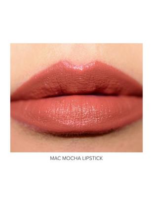 Кремовая мини помада mac cosmetics satin lipstick mocha2 фото