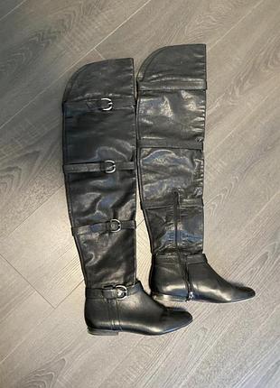 Ботфорты кожа