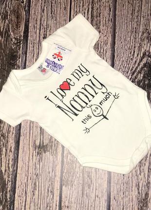 Новый фирменный боди для малыша 0-3 месяцев