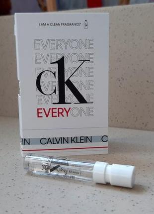 Calvin klein ck everyone💥оригінал мініатюра пробник mini vial spray 1,2 мл книжка