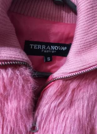 Куртка шубка розовая меховая2 фото