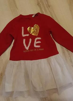 Утепленное платье agatha ruiz de la prada 4 года 4
