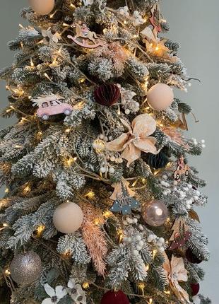 Іграшки на ялинку новорічні прикраси різдвяний декор шары на ёлку украшения6 фото