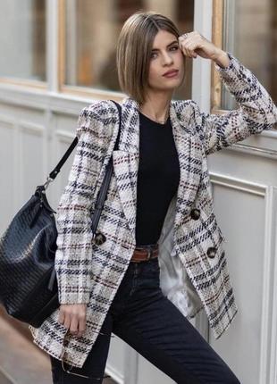 Стильный красивый пиджак от зара zara премиум качества s