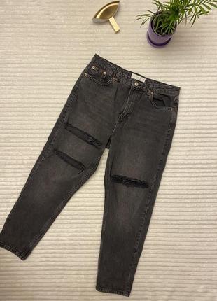 Джинсы мом,высокая посадка,размер l