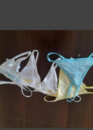 Набір трусиків стрінгів, new look, котон, р.xs_s. 5 шт.