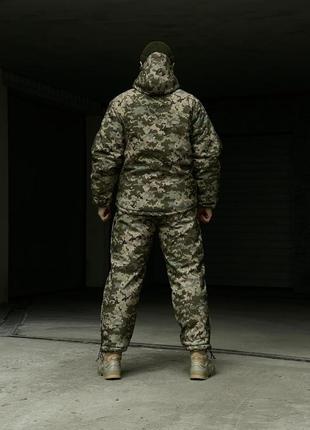 Костюм зимовий 'terra warm' зеленый пиксель, тактичний костюм мілітарі2 фото