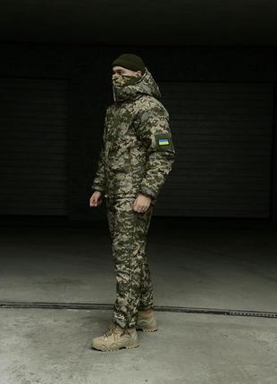 Костюм зимовий 'terra warm' зеленый пиксель, тактичний костюм мілітарі6 фото