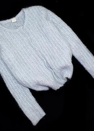 Невагомий кардиган-хмаринка з мохеру і шерсті