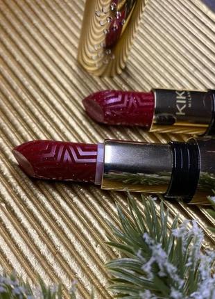 Помада joyful holiday sparkling lips lipstick kiko milano4 фото