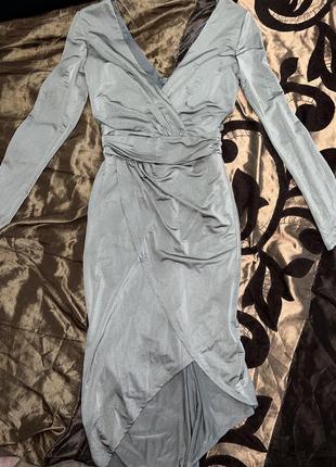 Срібна сукня від lipsy3 фото