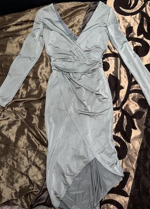 Срібна сукня від lipsy8 фото