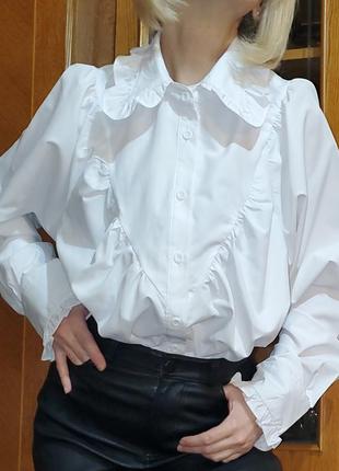 Блуза с воротником в винтажном стиле i saw it first, оверсайз англия7 фото