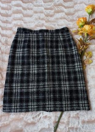 Короткая юбка из натуральной шерсти marks&spencer 16 размер.