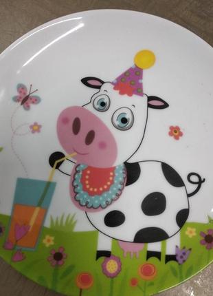 Набір посуду для малюка із корівкою🐮