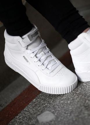 Жіночі хайтопи, високі кросівки puma carina, 100% оригінал10 фото
