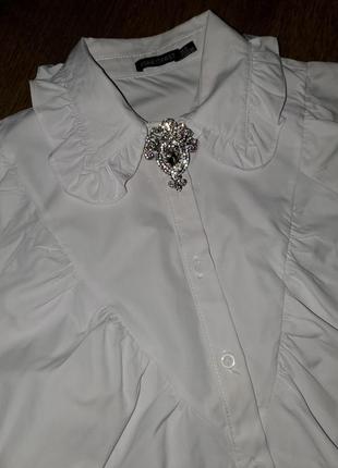 Блуза с воротником в винтажном стиле i saw it first, оверсайз англия10 фото