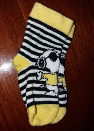 Шкарпетки нові собачка снупі 3-6 міс.